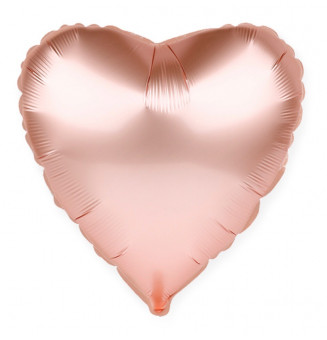 Фольгированный шар (18''/46 см) Сердце, Розовое золото